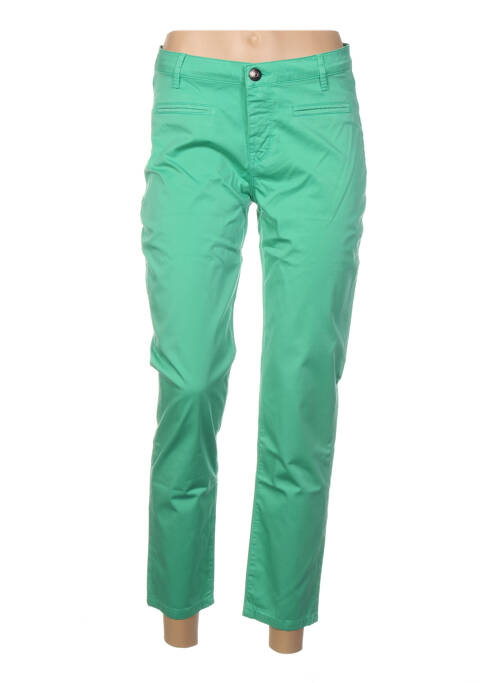 Pantalon 7/8 vert MENSI COLLEZIONE pour femme