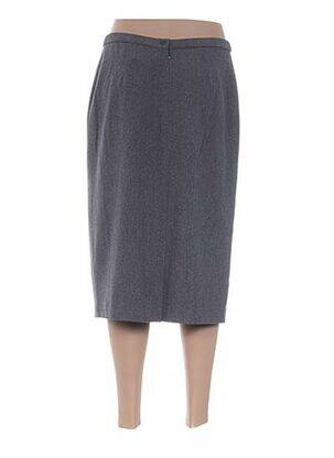 Jupe mi-longue taille à pinces gris PAUPORTÉ femme