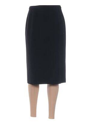 Jupe mi-longue taille à pinces noir PAUPORTÉ femme