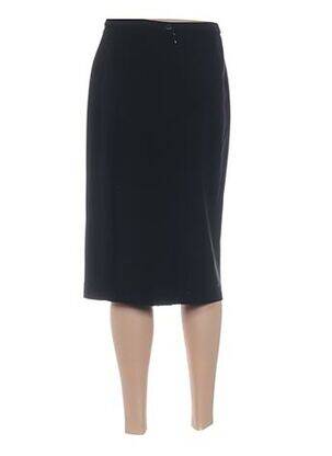 Jupe mi-longue taille à pinces noir PAUPORTÉ femme