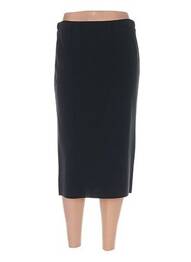 Jupe mi-longue coupe droite noir PAUPORTÉ femme