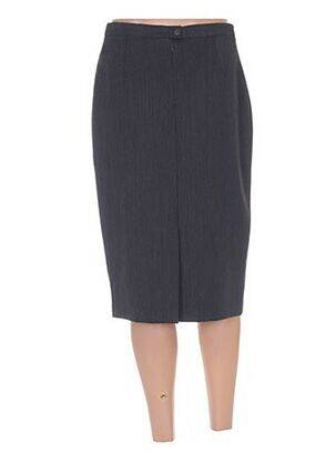Jupe mi-longue stretch gris WEINBERG femme