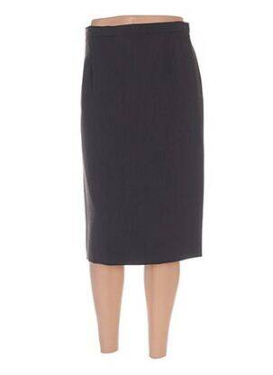 Jupe mi-longue stretch marron WEINBERG femme