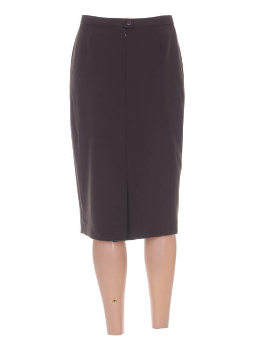 Jupe mi-longue marron WEINBERG pour femme