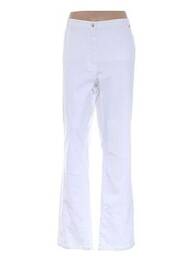 Pantalon droit stretch taille haute blanc PAUPORTÉ femme