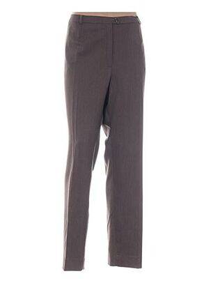 Pantalon poches taille haute marron WEINBERG femme