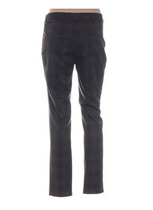 Pantalon droit stretch taille basse marron WEINBERG femme
