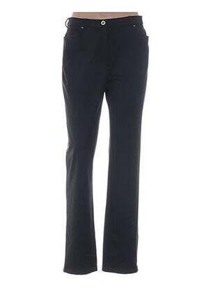 Pantalon droit taille à pinces taille haute gris WEINBERG femme
