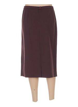 Jupe mi-longue coupe droite rouge WEINBERG femme