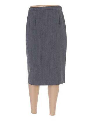 Jupe mi-longue coupe droite gris WEINBERG femme