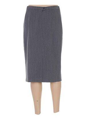 Jupe mi-longue coupe droite gris WEINBERG femme