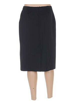 Jupe mi-longue coupe droite noir WEINBERG femme