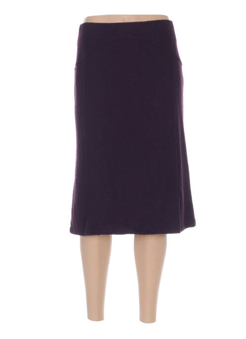 Jupe mi-longue fermeture zip latéral violet WEINBERG femme