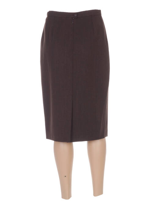 Jupe mi-longue marron WEINBERG pour femme