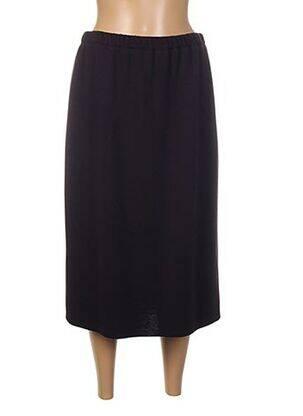 Jupe mi-longue coupe droite noir PAUPORTÉ femme