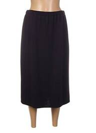 Jupe mi-longue coupe droite noir PAUPORTÉ femme