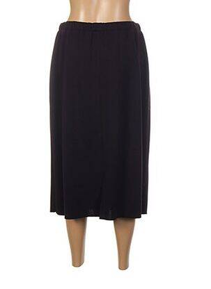 Jupe mi-longue coupe droite noir PAUPORTÉ femme