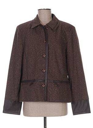 Veste casual epaulette marron PAUPORTÉ femme