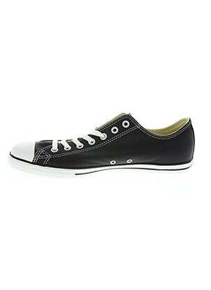 Baskets matière lisse noir CONVERSE homme