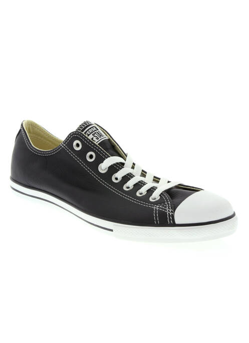 Baskets matière lisse noir CONVERSE homme