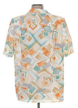 Chemisier coupe droite manches courtes orange JEAN CHRISTOPHE.G femme