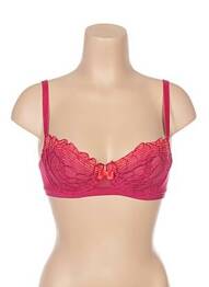 Soutien-gorge tissage tulle rose LOU femme