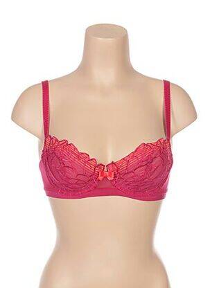 Soutien-gorge tissage tulle rose LOU femme