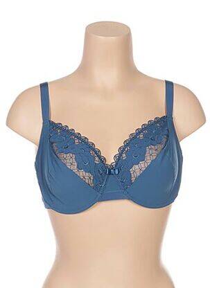 Soutien-gorge tissage tulle bleu LOU femme