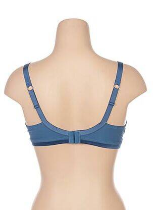 Soutien-gorge tissage tulle bleu LOU femme