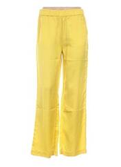Pantalon droit jaune NICE THINGS pour femme seconde vue