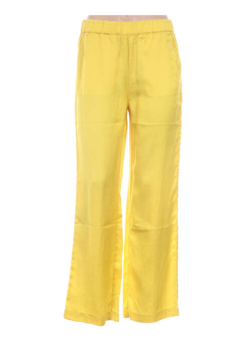 Pantalon droit jaune NICE THINGS pour femme