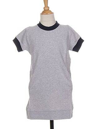 Robe mi-longue manches courtes manches courtes gris FRENCH DISORDER fille