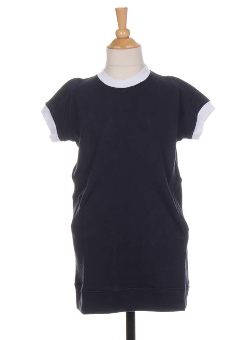 Robe mi-longue manches courtes manches courtes bleu FRENCH DISORDER fille