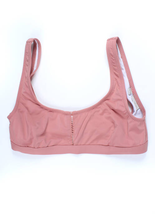 Haut de maillot de bain sans armature rose RHYTHM. femme