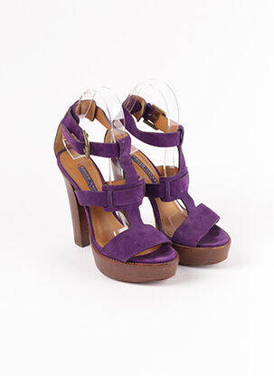 Sandales/Nu pieds violet RALPH LAUREN pour femme