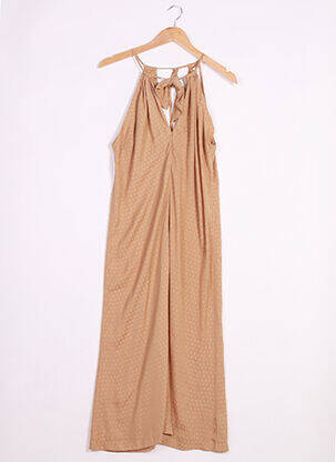 Robe longue sans manche sans manche marron L'ACADEMIE femme