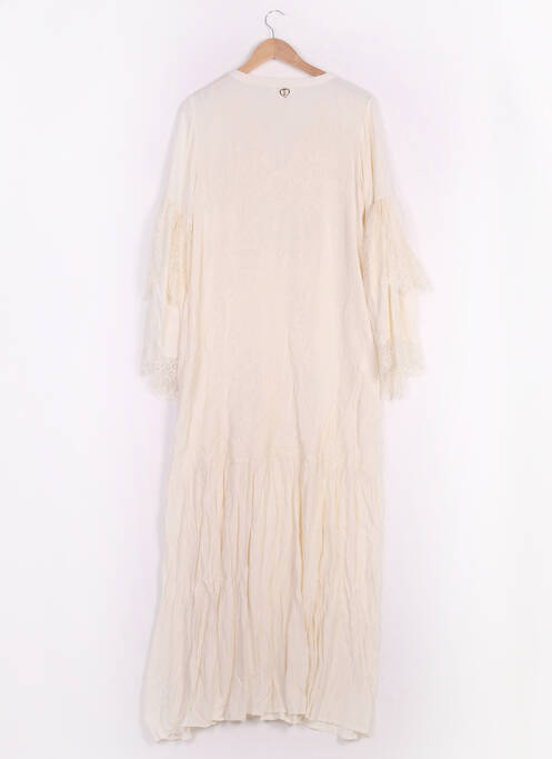 Robe longue manches longues manches longues beige BY SOPHIE femme