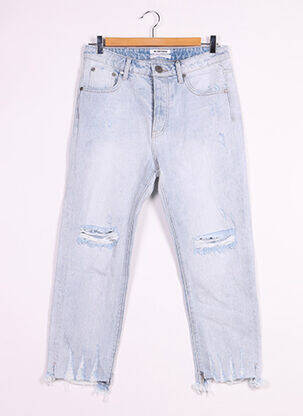 Jeans coupe droite sélection denim taille normale bleu ONE TEASPOON femme
