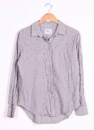 Chemisier coupe cintrée manches longues gris RAILS femme