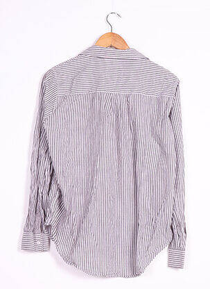 Chemisier coupe cintrée manches longues gris RAILS femme