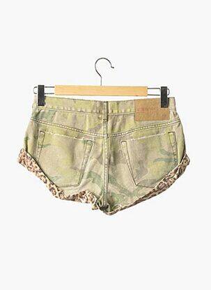 Short finition revers taille basse vert ONE TEASPOON femme
