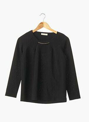 Blouse col rond manches longues noir GAT RIMON femme