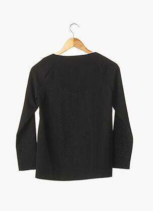 Blouse col rond manches longues noir GAT RIMON femme