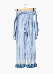 Pantalon droit bleu TULAROSA pour femme seconde vue