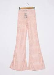 Pantalon large rose BOOHOO pour femme seconde vue