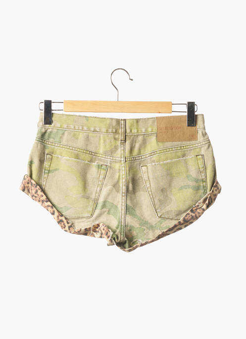 Short finition revers taille basse vert ONE TEASPOON femme