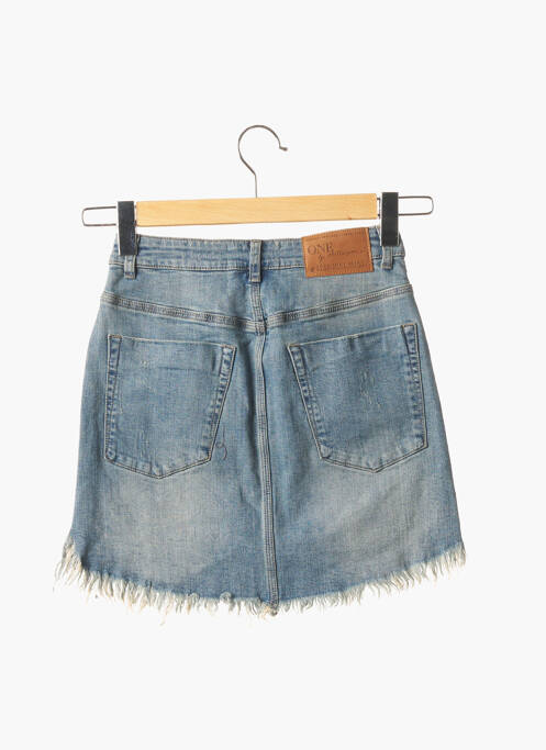 Mini-jupe taille basse bleu ONE TEASPOON femme