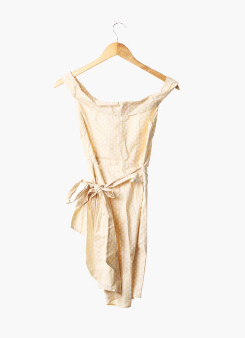 Robe courte sans manche sans manche beige SABO SKIRT femme