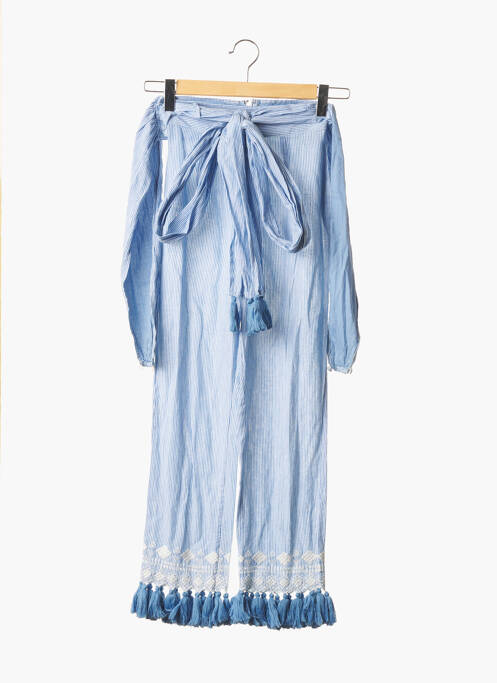 Pantalon droit bleu TULAROSA pour femme