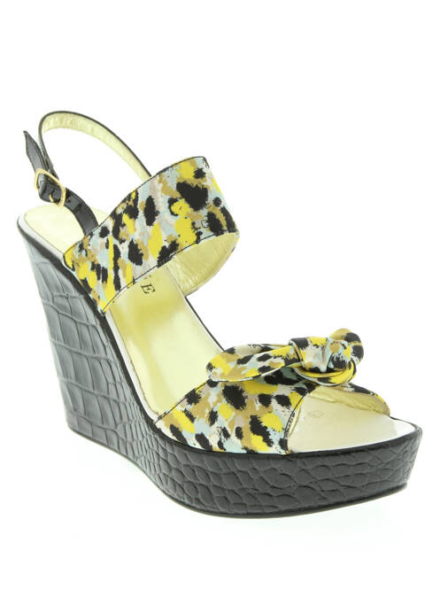 Sandales/Nu pieds jaune AZUREE pour femme